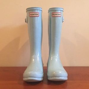 Hunter Original Tall Glitter Finish Rain Boots
